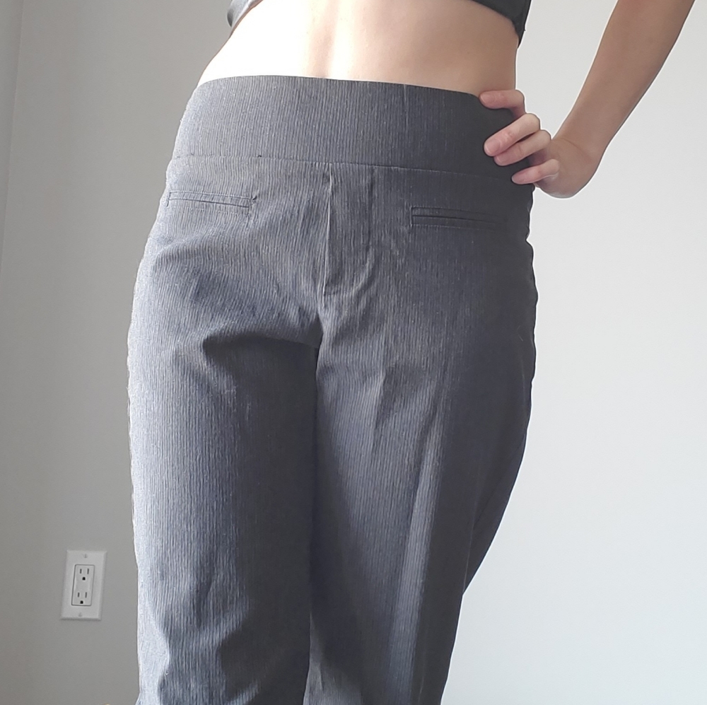 Stretchy Grey Dress Pants by Suzy